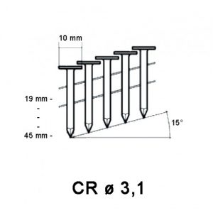 Asfaltnagels ring gegalvaniseerd 3.1x20mm 7200 stuks - Afbeelding 3